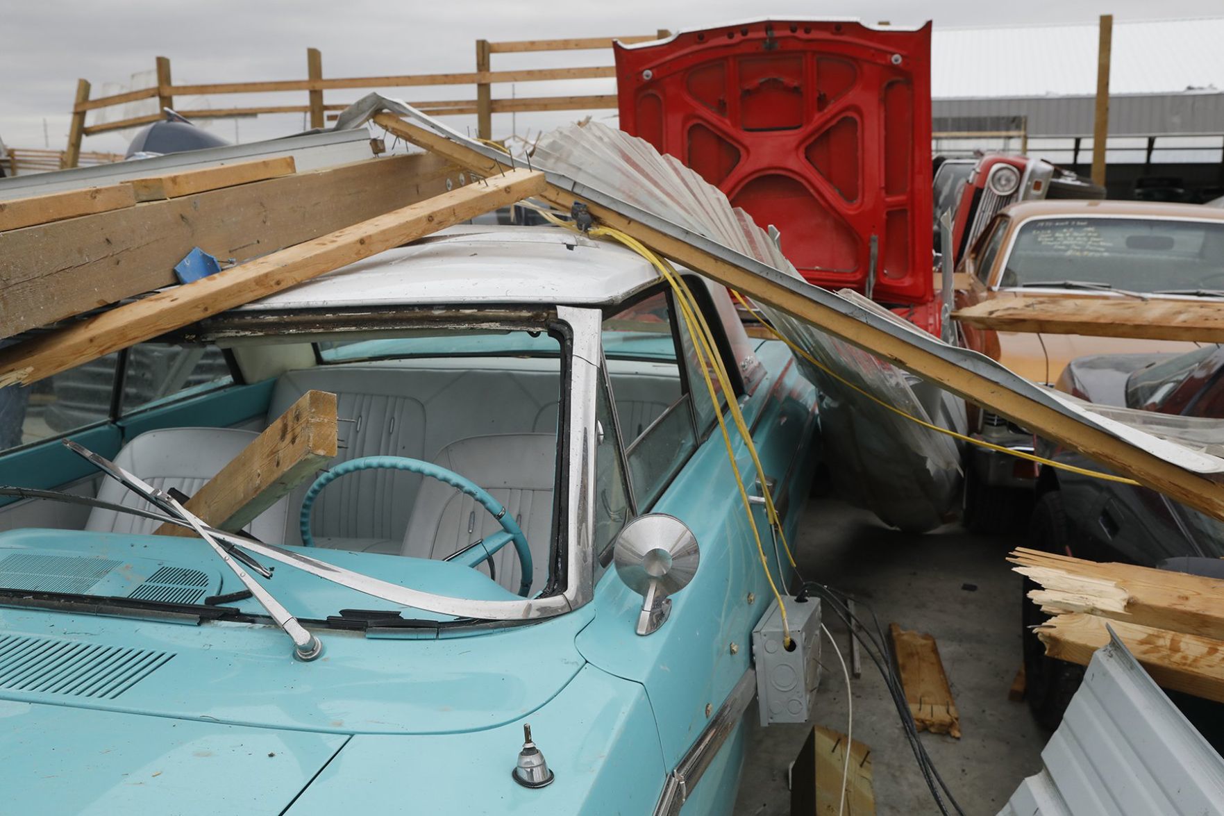 Country Classic Cars in Staunton is damaged - again